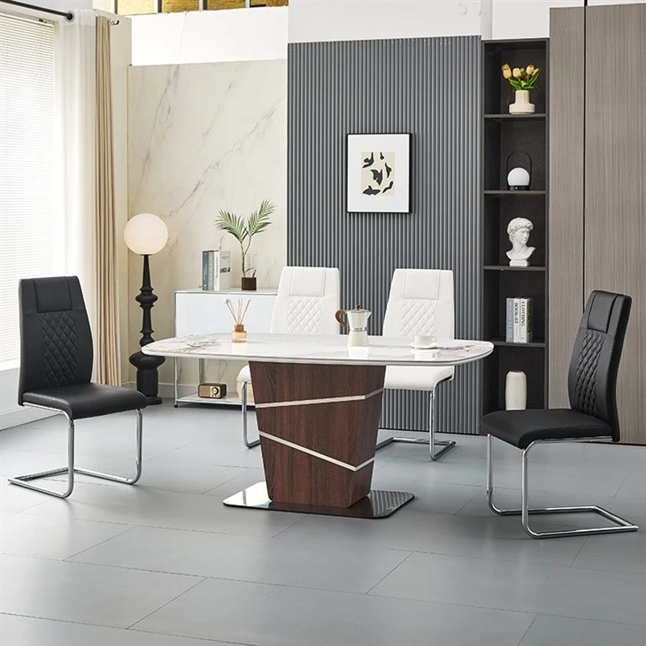 Modern Large Rectangular Square Extending Dining Table For 10 People best